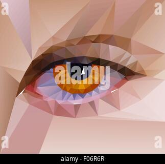 Auge Farbgestaltung. Hi-Tech-Konzept Stock Vektor