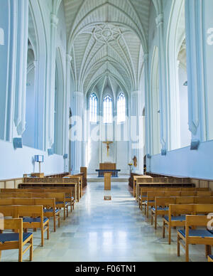 Im Inneren der Kapelle in der Abbaye Notre-Dame de Scourmont in Wallonien, Belgien Stockfoto