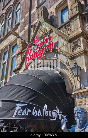 Der Amsterdam Dungeon, in Amsterdam, Niederlande, folgt ein ähnliches Format auf dem London Dungeon Stockfoto