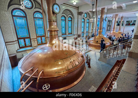 Die Heineken Experience, befindet sich in Amsterdam, ist eine historische Brauerei und corporate Visitor center Stockfoto