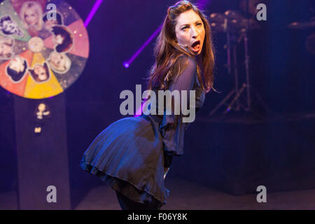 Bristol, UK. 8. August 2015. Der Lustgarten startete sein Edinburgh Fringe Festival-Programm eine Vorschau auf einige der 257-Shows, die in 23 Orten stattfinden.  Im Bild: Jess Robinson Credit: Richard Dyson/Alamy Live-Nachrichten Stockfoto