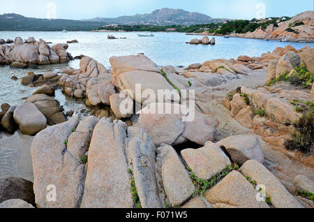 Costa Smeralda, Sardinien, Italien: Felsen aus rosa Granit ...