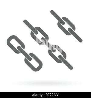 Ketten-Symbol-Design isoliert-Vektor-illustration Stock Vektor