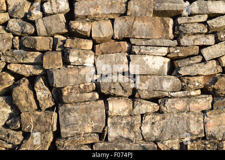 Spanisch Steinmauer in enger Stockfoto