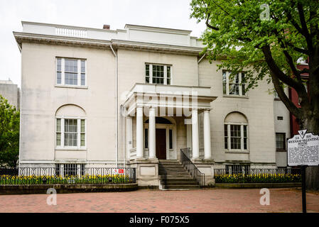 Benjamin Watkins Leigh House (aka Wickham-Leigh House), 1000 East Clay Street, Richmond, Virginia Stockfoto