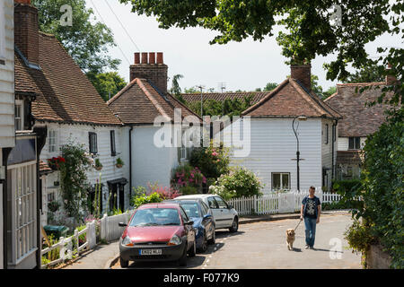 17. Jahrhundert Fachwerk-Häuschen, Park Lane, Cheam Village, London Borough of Sutton, Greater London, England, Vereinigtes Königreich Stockfoto