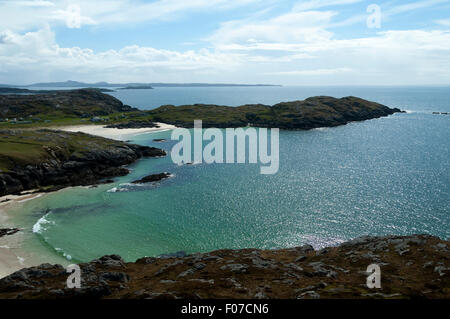 Achmelvich Bay, in der Nähe von Lochinver, Sutherland, Schottland, UK Stockfoto