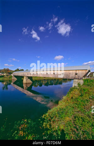 Windsor / Cornish abgedeckt Brücke, NH USA Stockfoto