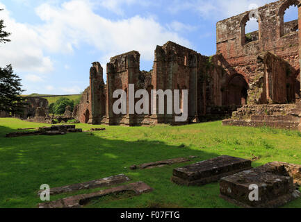 Ruinen von Furness Abbey, der Kapitelsaal, Cumbria Stockfoto