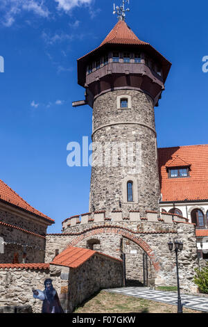 Burg Hnevin, die meisten. Nord-Böhmen, Tschechische Republik Stockfoto