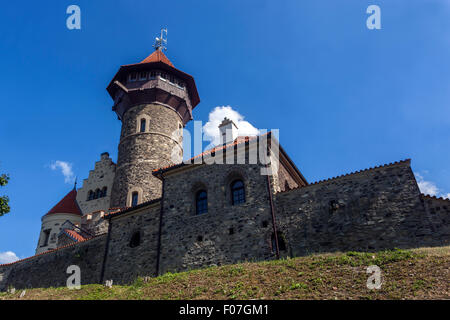 Burg Hnevin, die meisten. Nord-Böhmen, Tschechische Republik Stockfoto