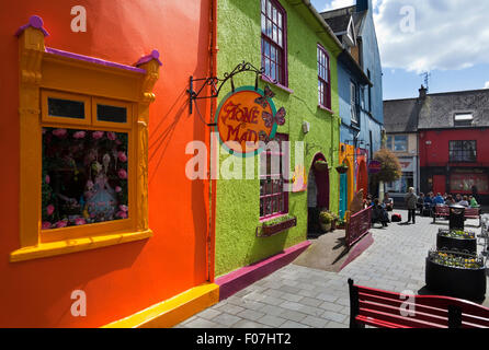 Fußgängerzone ab Marktplatz, Kinsale, County Cork, Irland Stockfoto