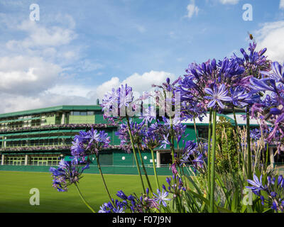 Nummer eins Gericht und Szenen aus der All England Tennis Club in Wimbledon, England, Heimat der Wimbledon Tennis championships Stockfoto