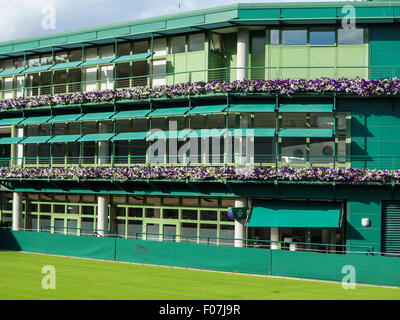 Nummer eins Gericht und Szenen aus der All England Tennis Club in Wimbledon, England, Heimat der Wimbledon Tennis championships Stockfoto
