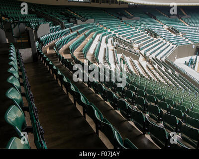 Nummer eins Gericht und Szenen aus der All England Tennis Club in Wimbledon, England, Heimat der Wimbledon Tennis championships Stockfoto