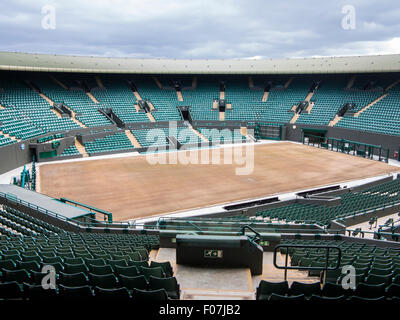Nummer eins Gericht und Szenen aus der All England Tennis Club in Wimbledon, England, Heimat der Wimbledon Tennis championships Stockfoto