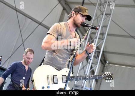 Oro-Medonte, Ontario, Kanada. 9. August 2016.  Kanaan Smith Peforms am 4. Tag der Stiefel und Herzen Musik Festival 2015 am Veranstaltungsgelände Burl Creek. Bildnachweis: EXImages/Alamy Live-Nachrichten Stockfoto