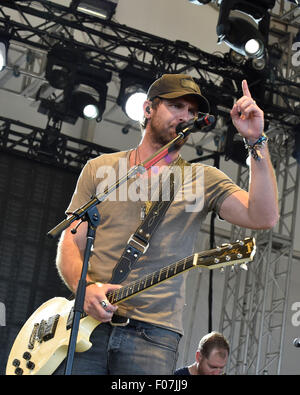 Oro-Medonte, Ontario, Kanada. 9. August 2016.  Kanaan Smith Peforms am 4. Tag der Stiefel und Herzen Musik Festival 2015 am Veranstaltungsgelände Burl Creek. Bildnachweis: EXImages/Alamy Live-Nachrichten Stockfoto