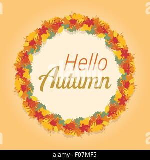 Hallo Herbst Stock Vektor