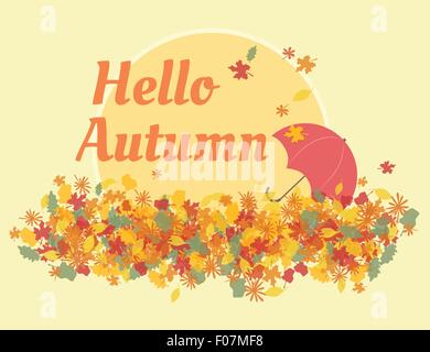 Hallo Herbst Stock Vektor