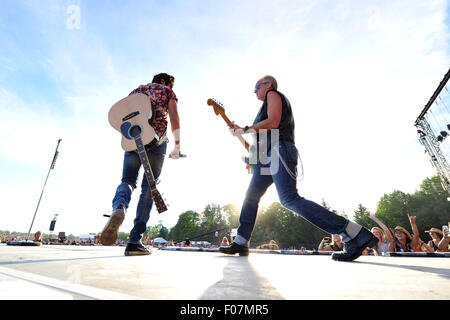 Oro-Medonte, Ontario, Kanada. 9. August 2016.    Thomas Rhett Peforms am 4. Tag der Stiefel und Herzen Musik Festival 2015 am Veranstaltungsgelände Burl Creek. Bildnachweis: EXImages/Alamy Live-Nachrichten Stockfoto