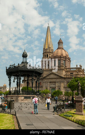 Plaza De La Verfassung, Guadalajara, Mexiko Stockfoto