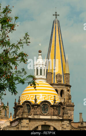 Kathedrale Mariä Himmelfahrt Mariens, Guadalajara, Mexiko Stockfoto