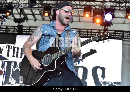 Oro-Medonte, Ontario, Kanada. 9. August 2016.  Sie Dang Rattlers Peforms am 4. Tag der Stiefel und Herzen Musik Festival 2015 am Veranstaltungsgelände Burl Creek. Bildnachweis: EXImages/Alamy Live-Nachrichten Stockfoto