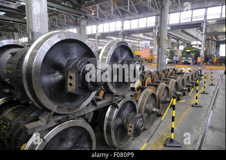 Mailand (Italien) ATM (Mailand Transport Company), Teodosio Straßenbahndepot und workshop Stockfoto