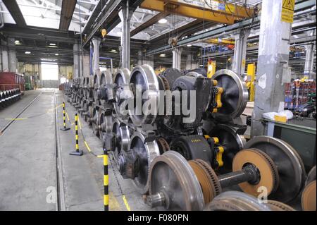 Mailand (Italien) ATM (Mailand Transport Company), Teodosio Straßenbahndepot und workshop Stockfoto