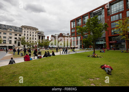 Piccadilly Gärten Manchester City centre uk Stockfoto