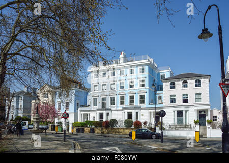 Grand Properties on Albert Terrace, Primrose Hill, London Borough of Camden, Greater London, England, Vereinigtes Königreich Stockfoto