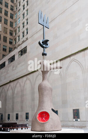Mirós Chicago von Joan Miró in Braunschweig Plaza, Chicago. Stockfoto