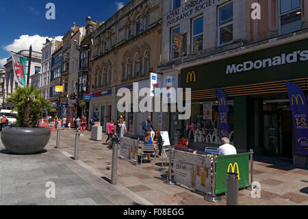 McDonald's Restaurant, St Mary Street, Cardiff, Wales, UK. Stockfoto