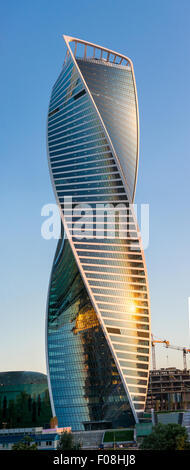 Moskau-Business-Center bei Sonnenaufgang Stockfoto