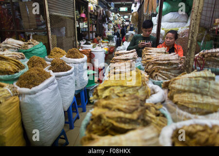 Fischmarkt in Hanoi, Vietnam Stockfoto