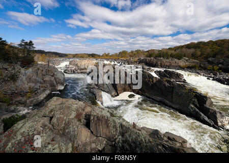 Great Falls Park am Potomac River, Virginia, USA Stockfoto