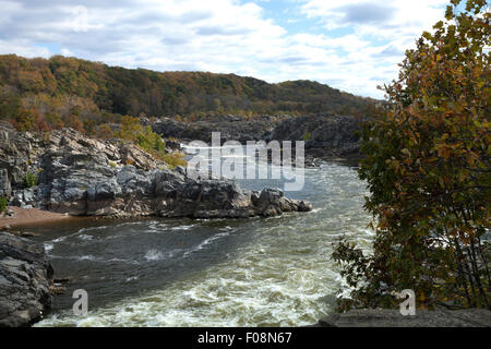 Great Falls Park am Potomac River, Virginia, USA Stockfoto