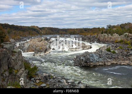 Great Falls Park am Potomac River, Virginia, USA Stockfoto