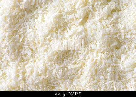 Ungesüßte Kokosraspeln Trockenfleisch Stockfoto