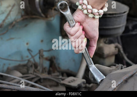 Weibliche Mechaniker Stockfoto