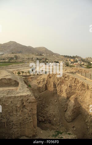 Archäologische Ausgrabungen am Tel Jericho (Tel a-Sultan) im Jordantal Stockfoto