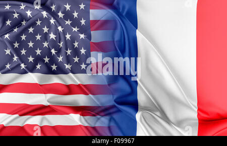 USA und Frankreich Stockfoto