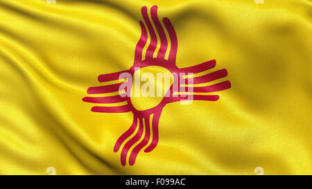 US Zustand-Markierungsfahne von New Mexico Stockfoto