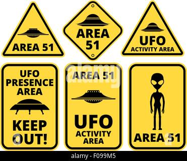UFO-Gefahr Stock Vektor