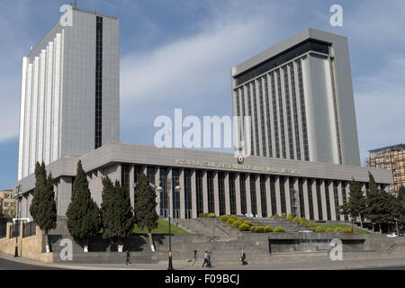 Das Gebäude der Nationalversammlung von Aserbaidschan, Baku, Aserbaidschan Stockfoto