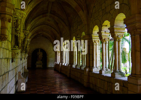 Saal von St. Bernard de Clairvaux Kloster in North Miami Stockfoto