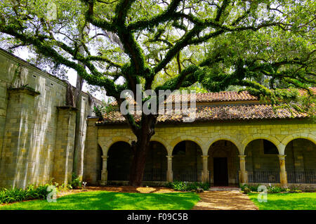 Blick auf St. Bernard de Clairvaux Kloster in North Miami Stockfoto