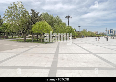 Seaside Boulevard, Baku, Aserbaidschan Stockfoto