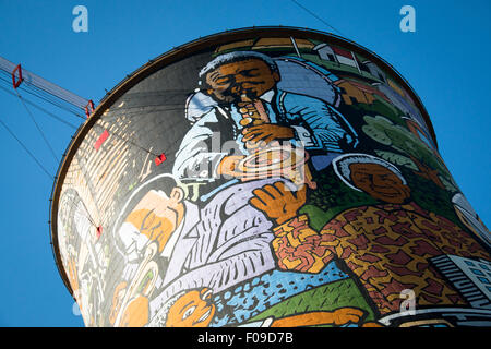 Die Orlando Towers in Soweto Stockfoto